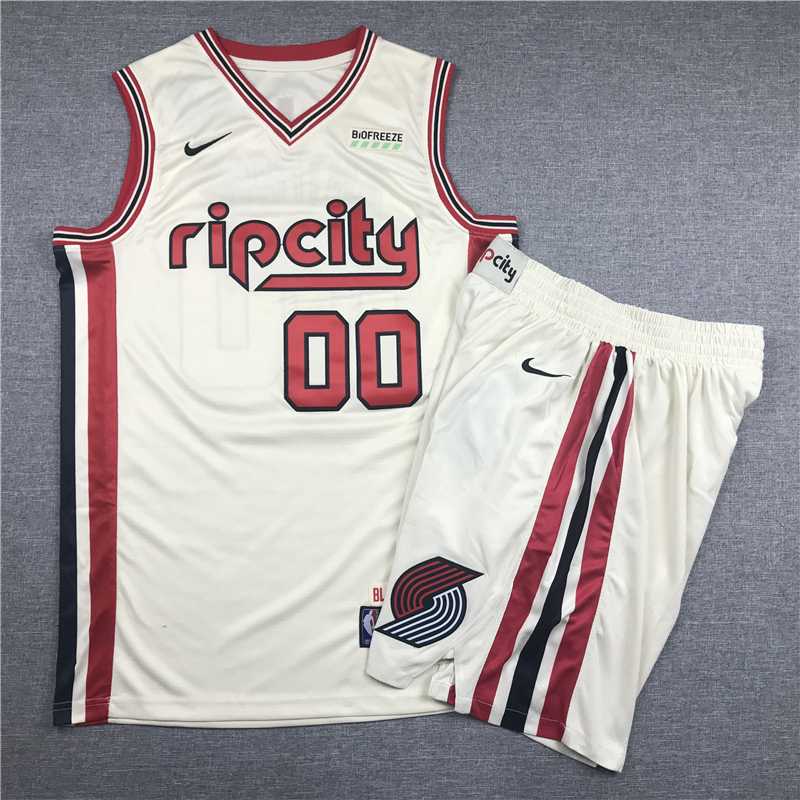 Blazers 00 Carmelo Anthony Cream 2019-20 Nike Swingman Jersey(With Shorts),We sell and wholesale Blazers 00 Carmelo Anthony Cream 2019-20 Nike Swingman Jersey(With Shorts) on line form chian!